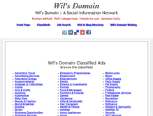 Tablet Screenshot of classifieds.wilsdomain.com